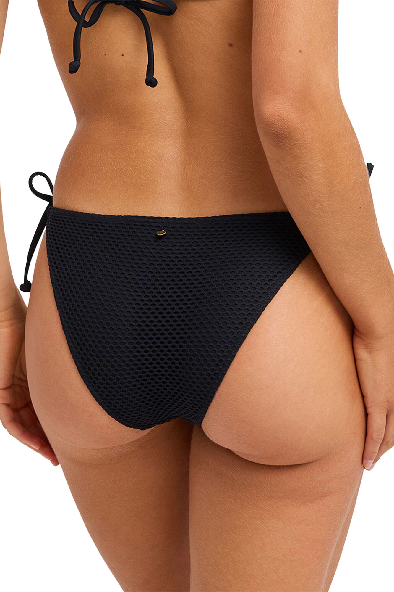 Roxy Cueca de biqu&iacute;ni em relevo com la&ccedil;os