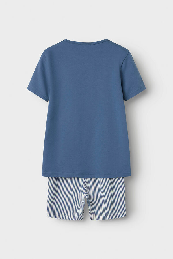 Name it Pijama de menino de duas pe&ccedil;as azul