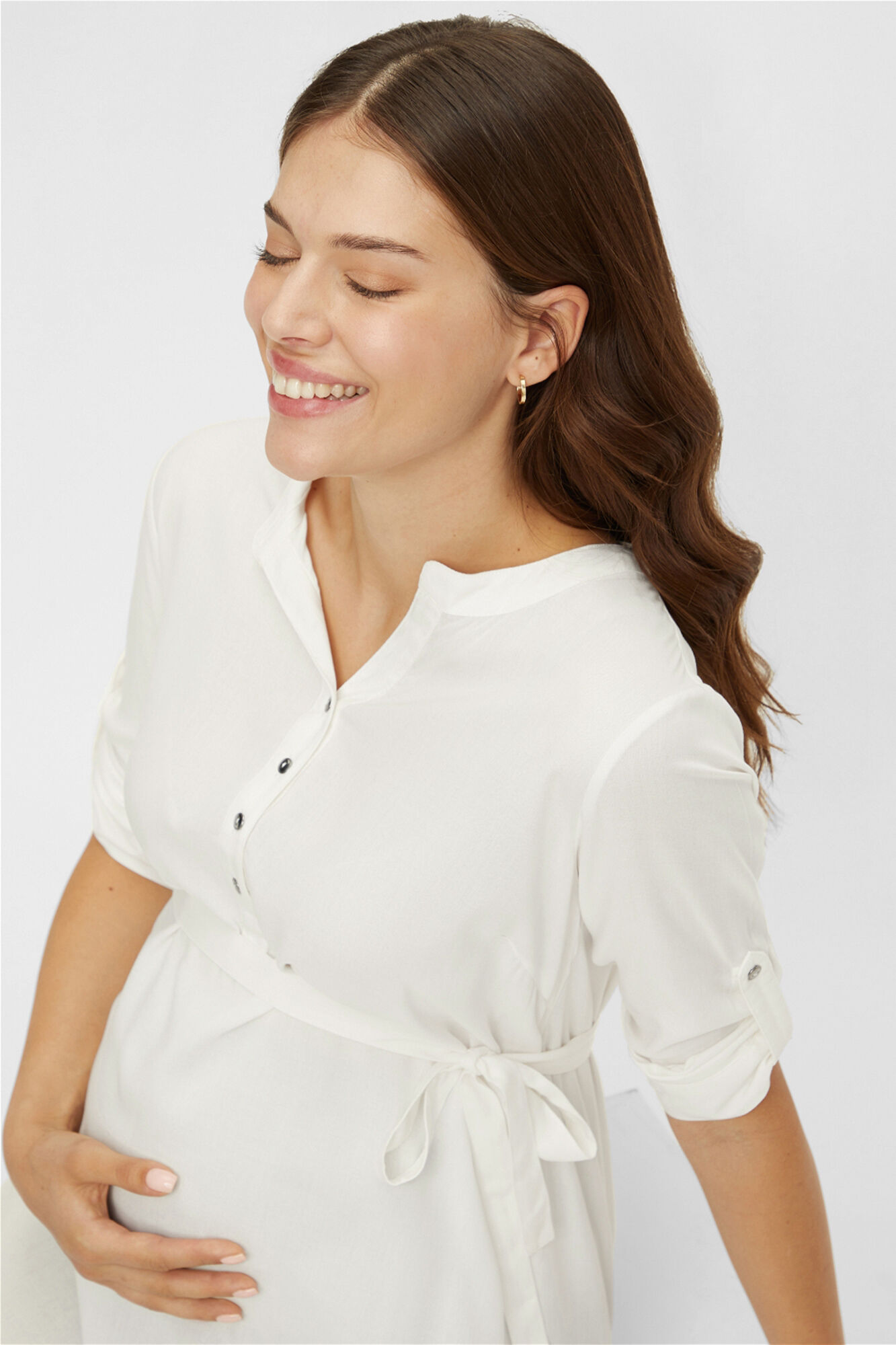 Mamalicious Vestido curto maternity e amamenta&ccedil;&atilde;o