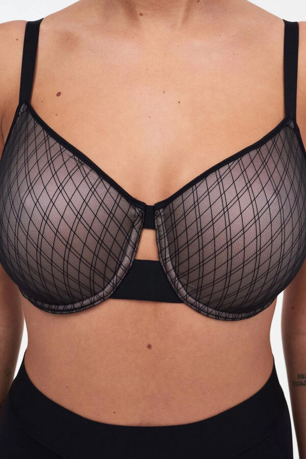 Chantelle Soutien com aros moldados Smooth Lines preto