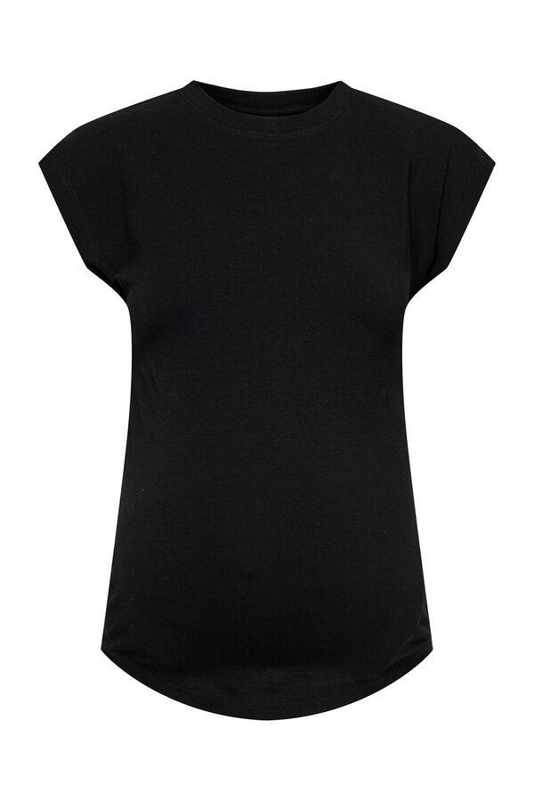 Only Maternity Camiseta premam&aacute; de mangas murci&eacute;lago color negro negro