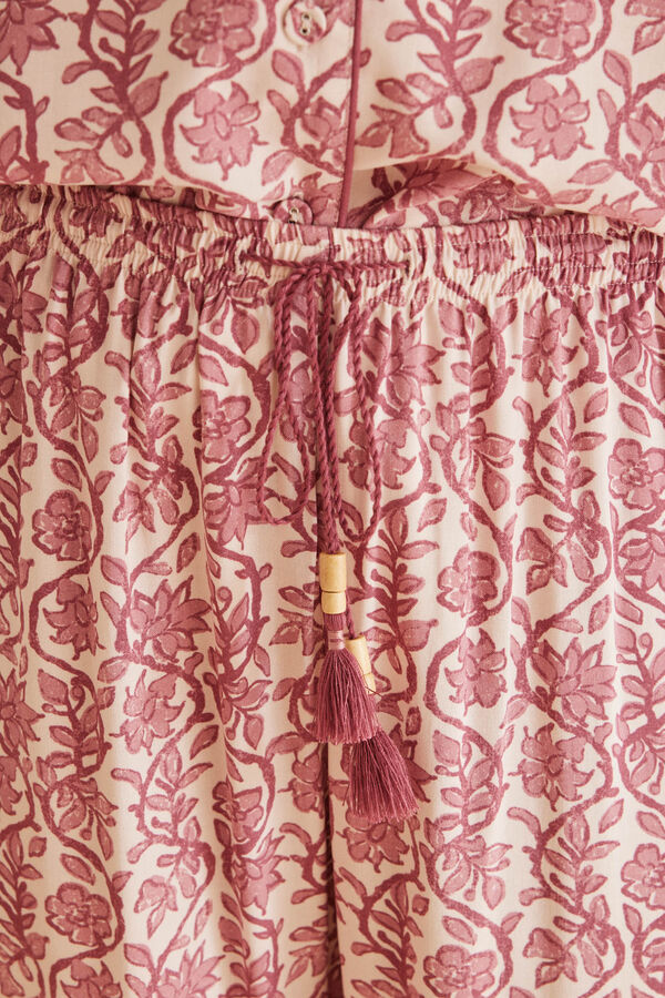 Women'secret Pijama camisero allover boho estampado