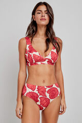 Gisela Cueca biquíni alta estampada estampado