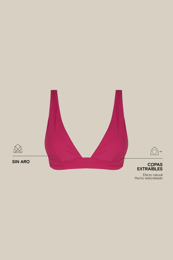 Women'secret Top bikini halter rosa rosa