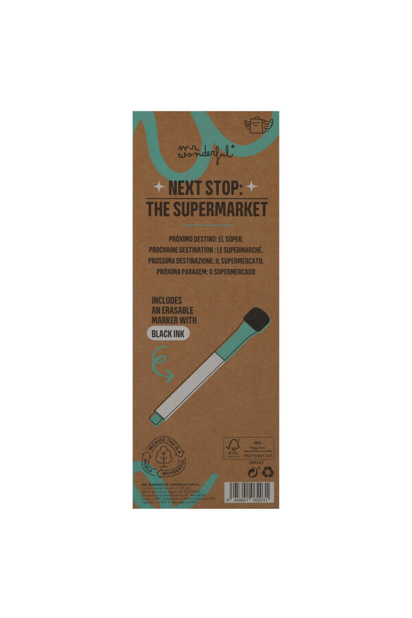 Mr. Wonderful Lista de compras estampado