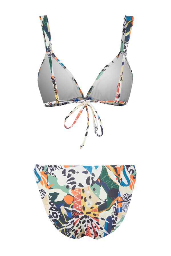 Trendyol Biqu&iacute;ni com estampado abstrato estampado