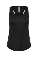 Only Play Camiseta sin mangas espalda abierta negro