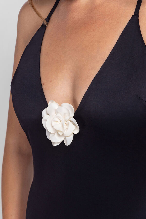 Dorina Fato de banho preto com enchimento sem aro arma&ccedil;&atilde;o preto