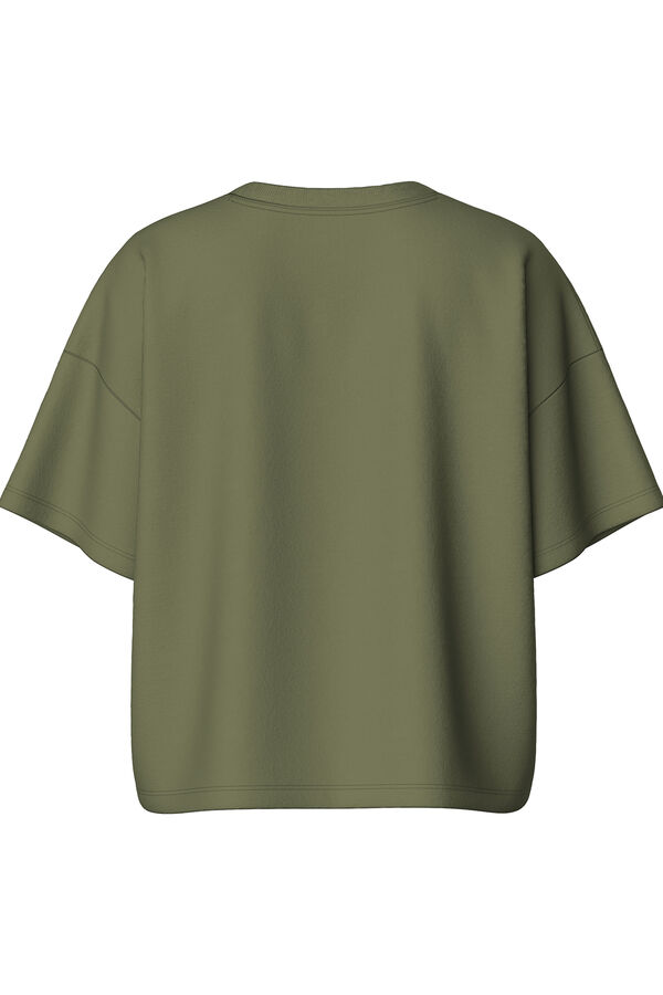 Pieces Camiseta loose verde