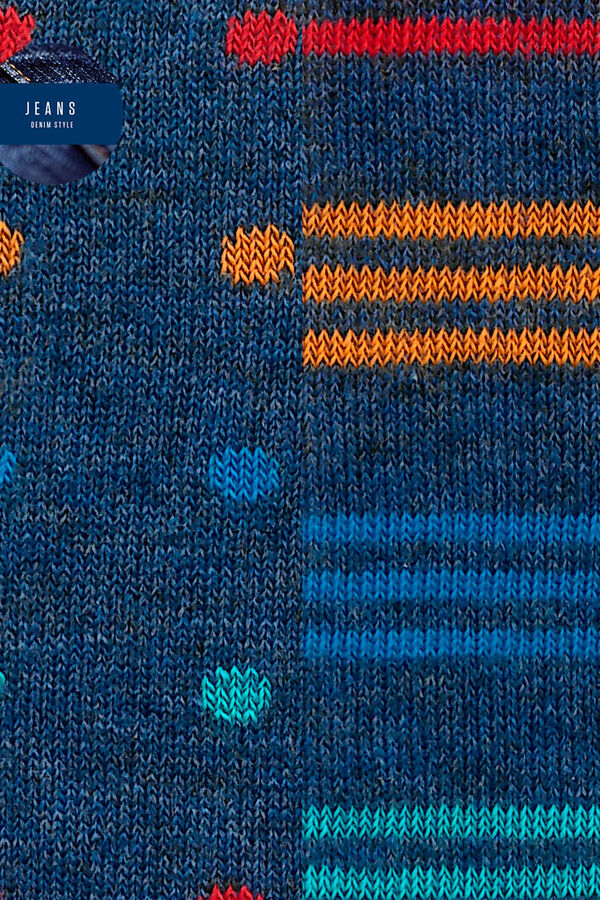 Punto Blanco Pacote de 2 meias estampadas azul