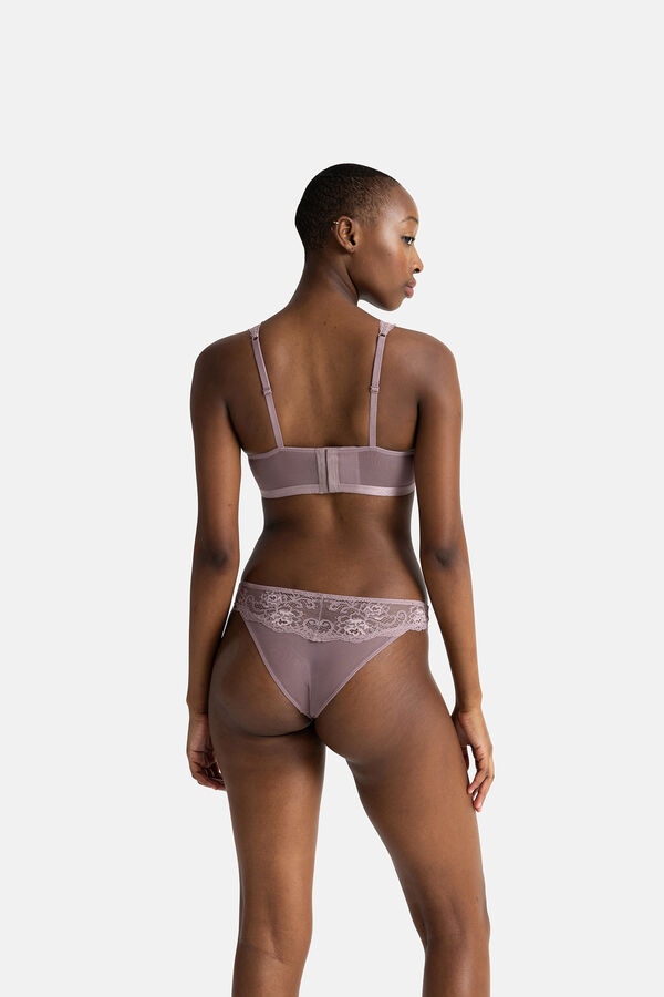 Dorina Sujetador tipo bralette de lencer&iacute;a azul