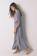 Women'secret Vestido caft&atilde; viscose cinzento cinzento