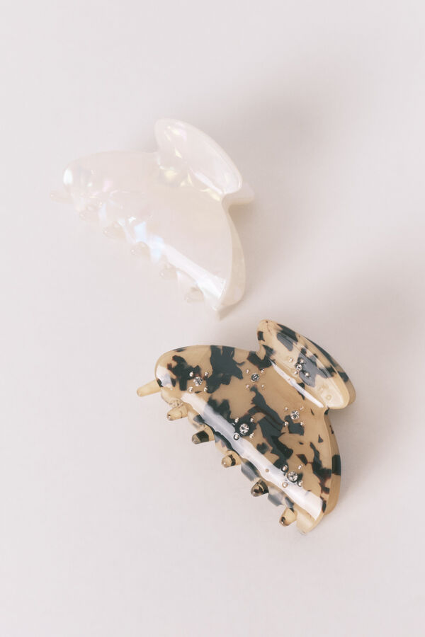 Women'secret Pack 2 pinzas mini brillos estampado