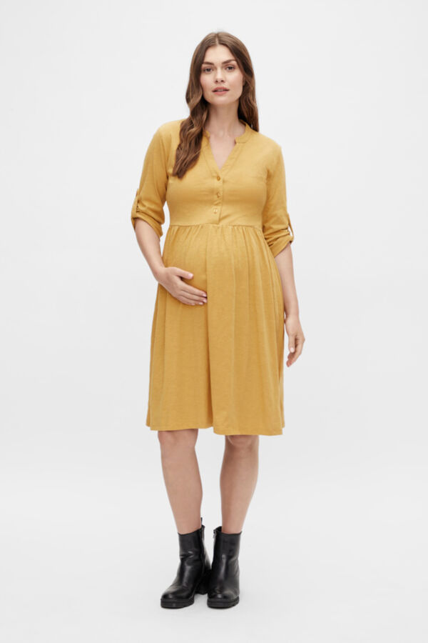 Mamalicious Vestido midi maternity estampado