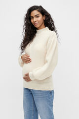 Mamalicious Jersey de punto gordo maternity blanco