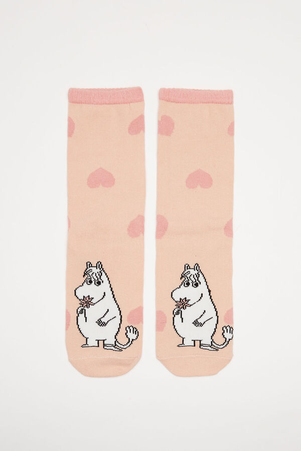 Women'secret Calcetines algod&oacute;n Moomin rosa estampado