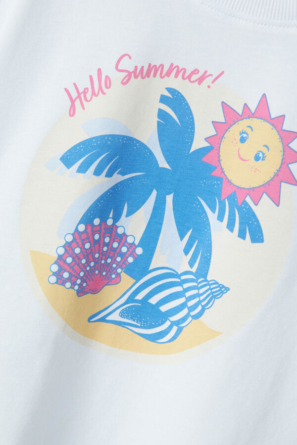 Name it Camiseta manga curta 100% algod&atilde;o branco