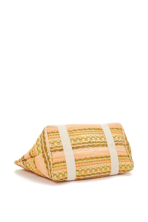 Abbacino Bolsa de praia com fecho-éclair estampado