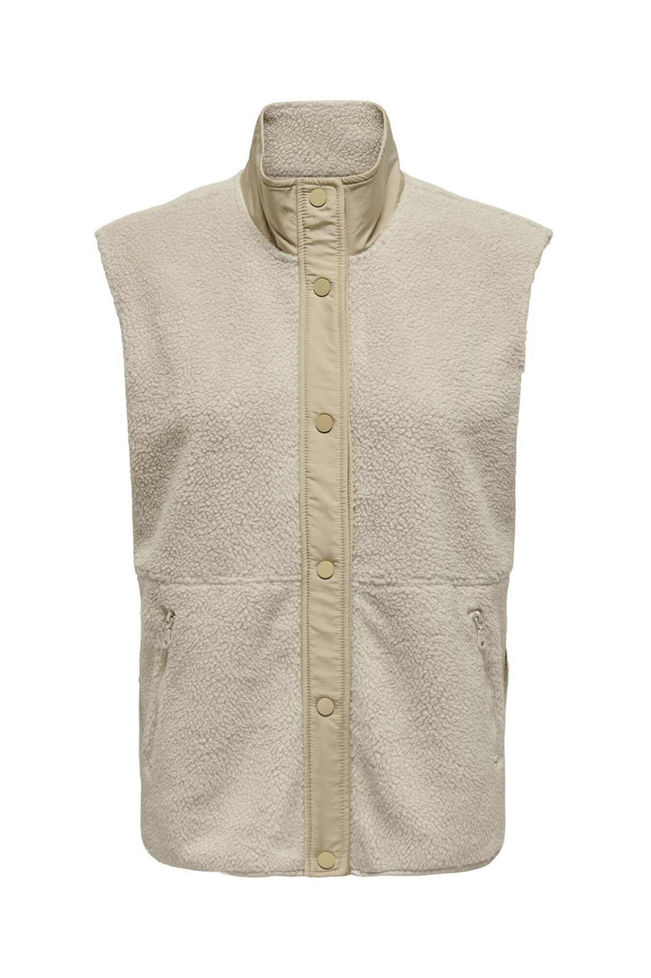 Only Play Colete com bolsos laterais