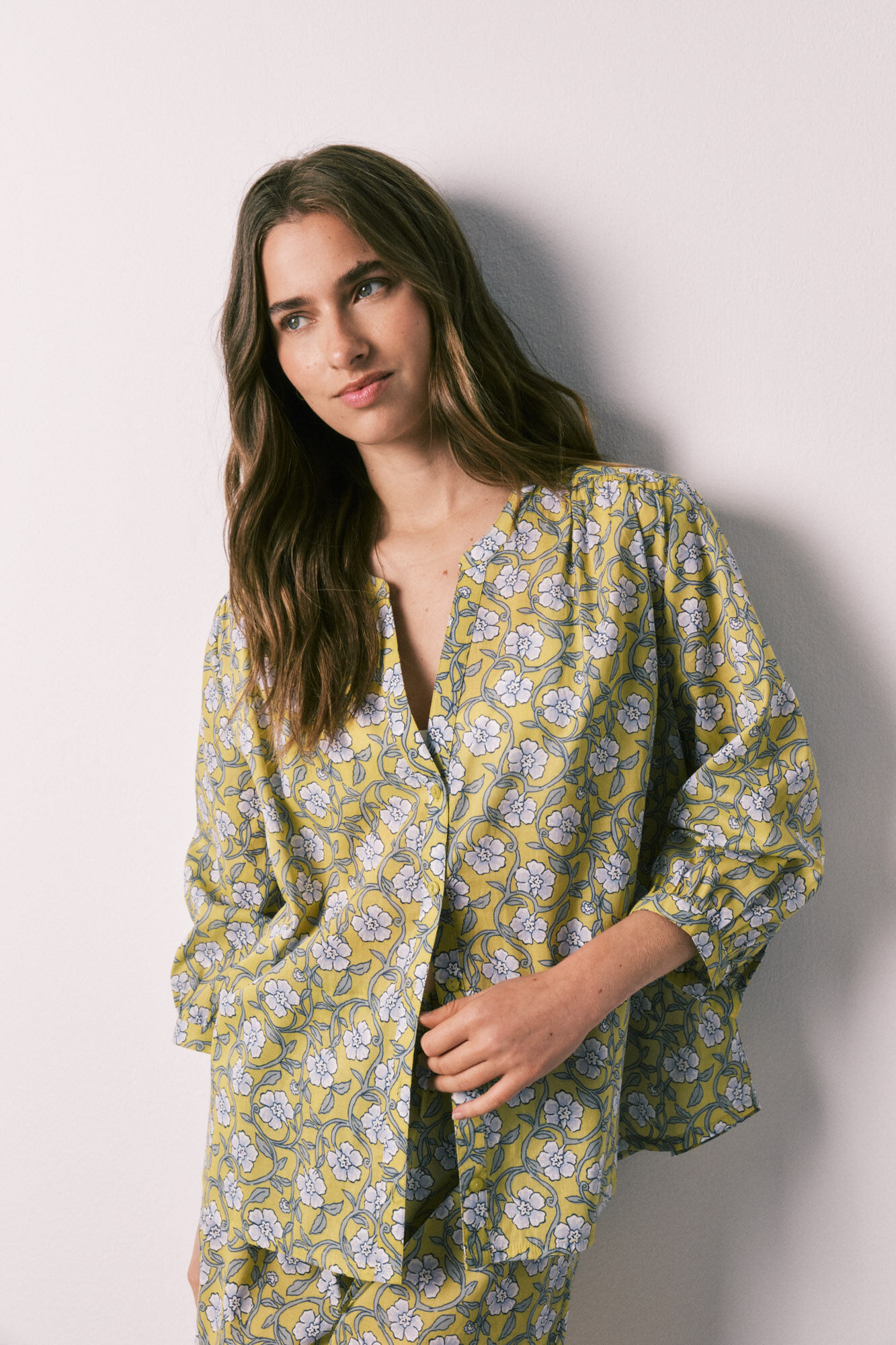 Women'secret Pijama curto camiseiro estampado flores