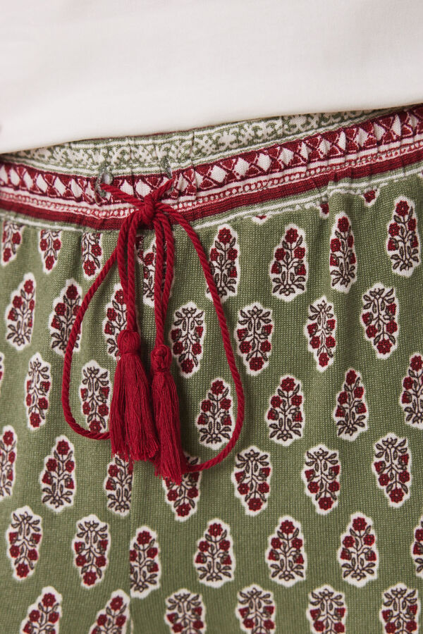 Women'secret Pantal&oacute;n pijama flores s&uacute;per soft estampado