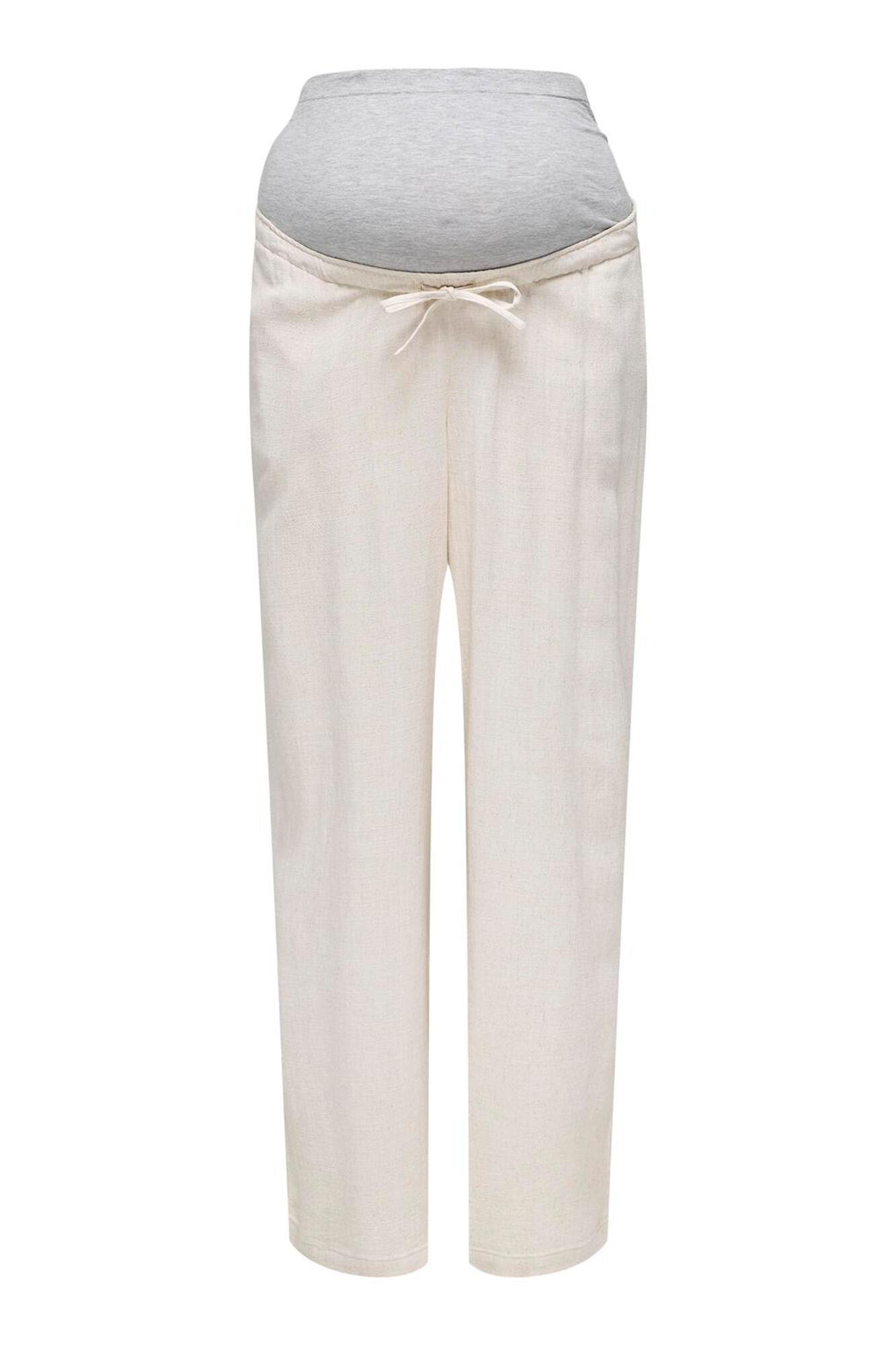 Only Maternity Pantal&oacute;n ancho lino maternity