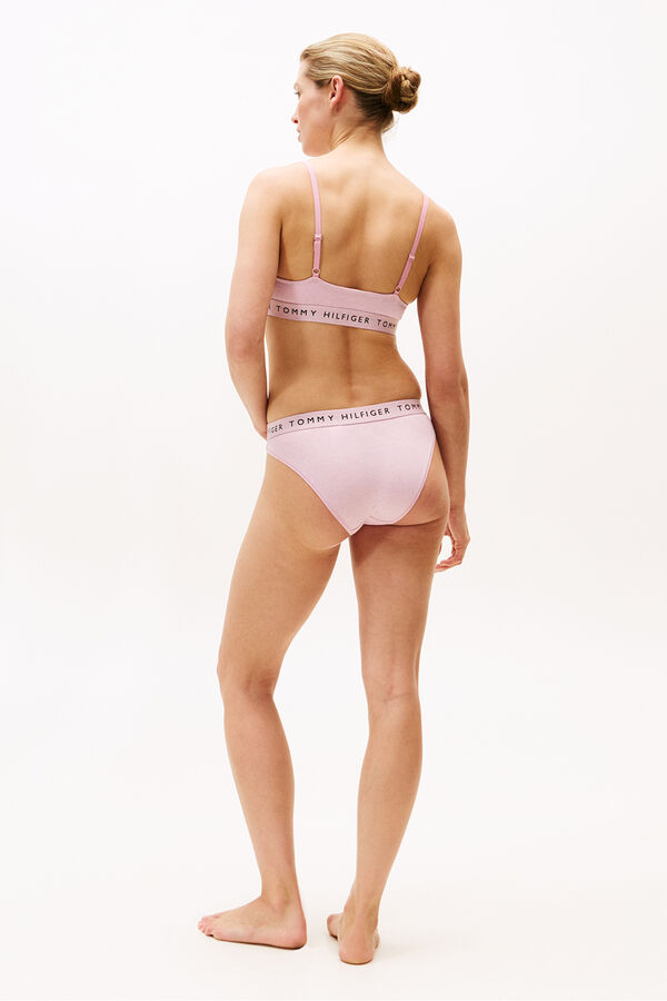 Tommy Hilfiger Bralette com leve press&atilde;o  rosa