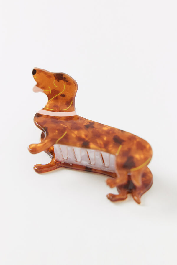 Women'secret Mola de cabelo de c&atilde;o-salsicha branco