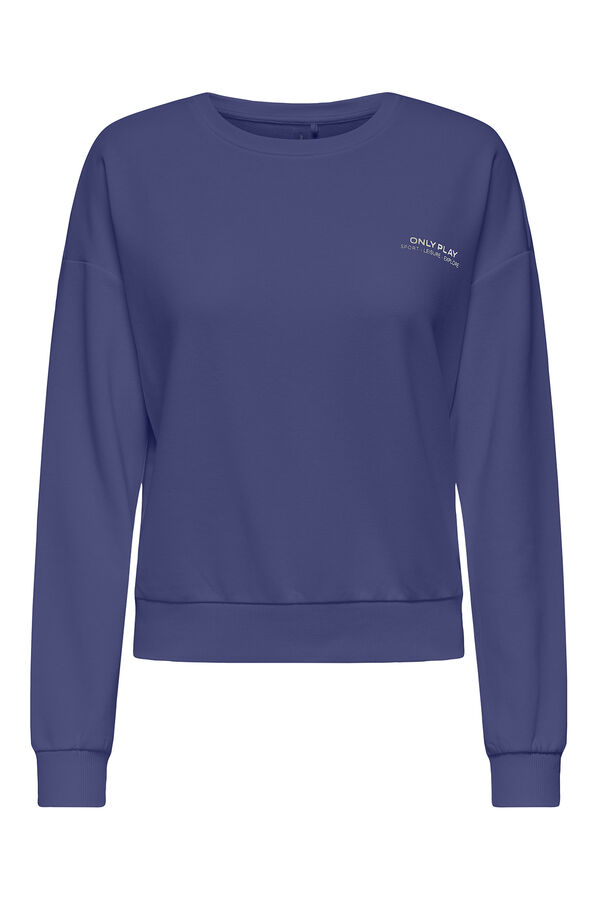 Only Play Sudadera cuello redondo morado/lila