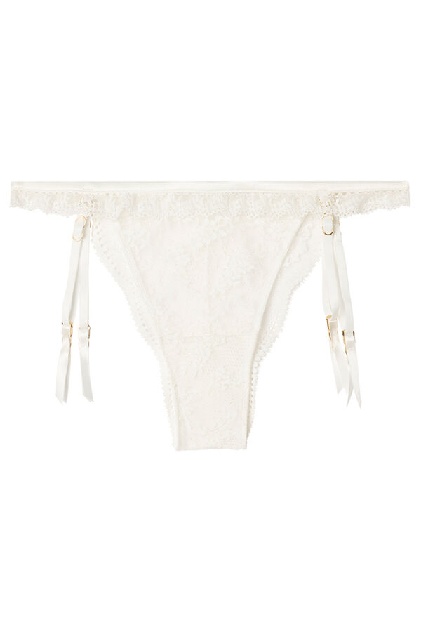 Women'secret Calcinha brasileira liga branca bege