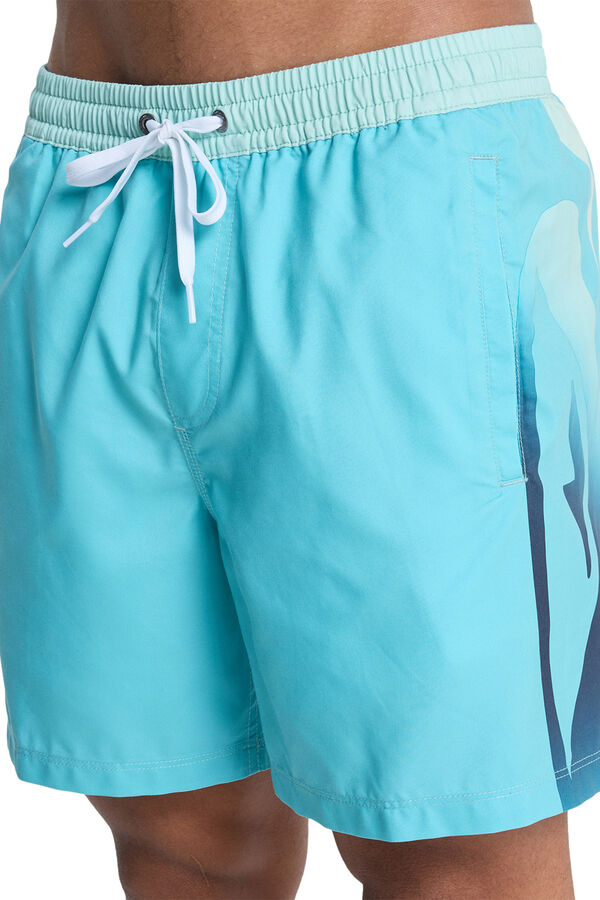 Quiksilver Fato de banho curto com logo lateral azul