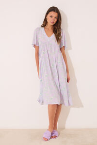 Women'secret Vestido midi estampado viscosa