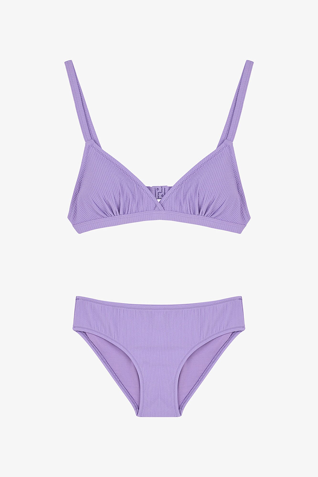 Penti Conjunto de bikini morado brillos