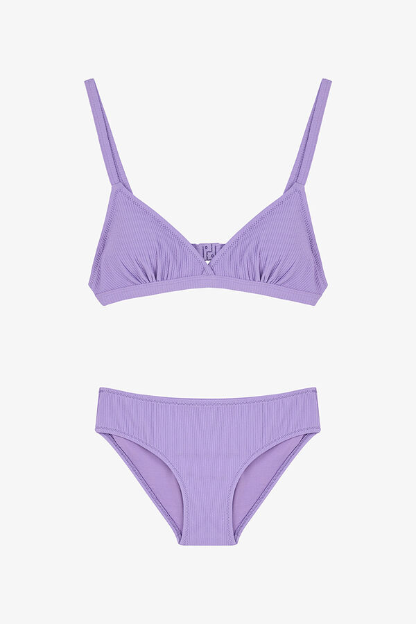 Penti Conjunto de bikini morado brillos morado/lila