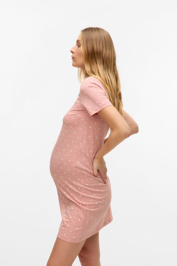 Mamalicious Camis&oacute;n maternity y lactancia rosa