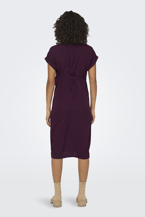 Only Maternity Vestido midi camiseiro maternity rosa