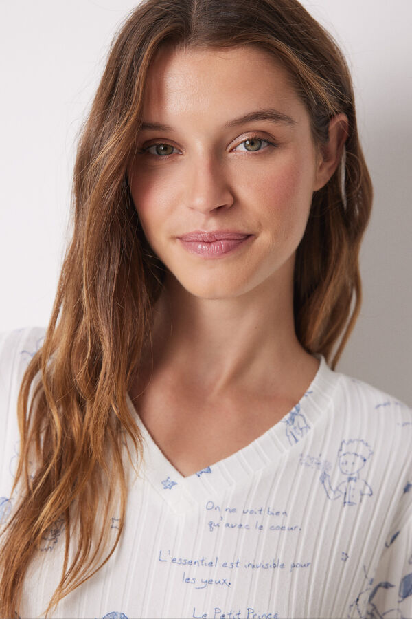 Women'secret Pijama largo canal&eacute; s&uacute;per soft &ldquo;El Principito&rdquo;   estampado