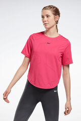 Reebok T-shirt perfurada rosa