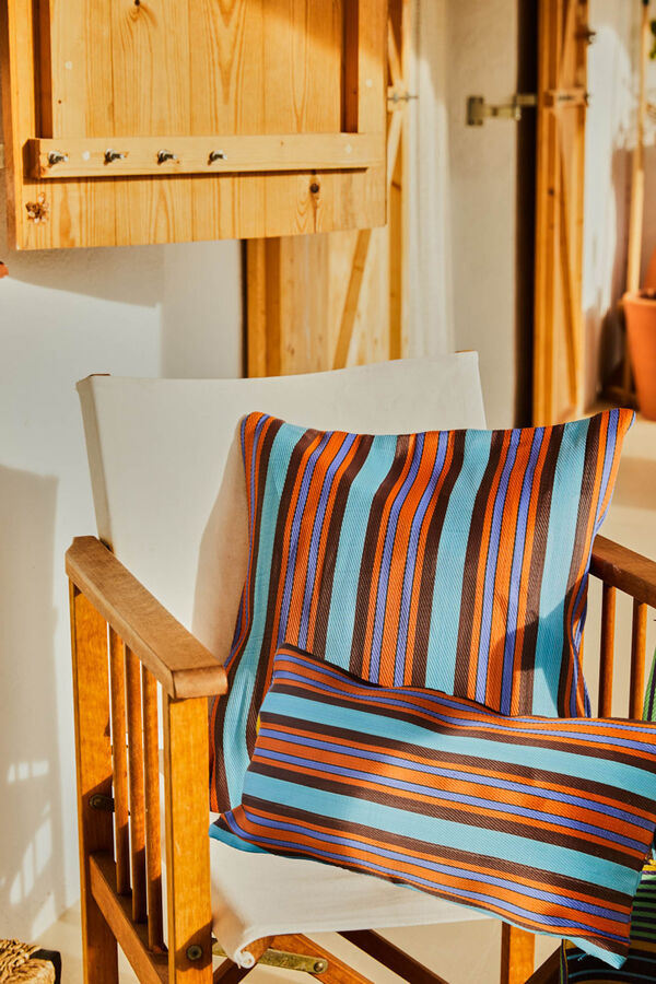 Calma House Capa de coxim PET reciclada multicor Berlin estampado