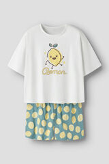 Name it Pijama curto de menina azul