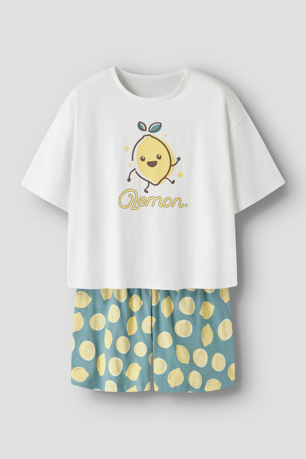 Name it Pijama curto de menina azul