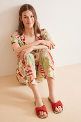 Women'secret Zapatillas abiertas casa naranja naranja