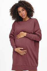 Only Maternity Vestido sudadera maternity rosa