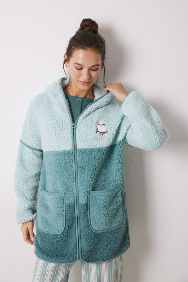 Women'secret Robe Harry Potter bloco de cor verde verde