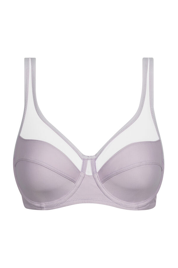 DIM Soutien com aro de grande capacidade Generous com tule rosa