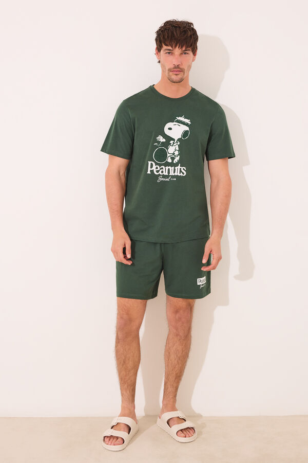 Women'secret Pijama c&aacute;qui claro do Snoopy bege