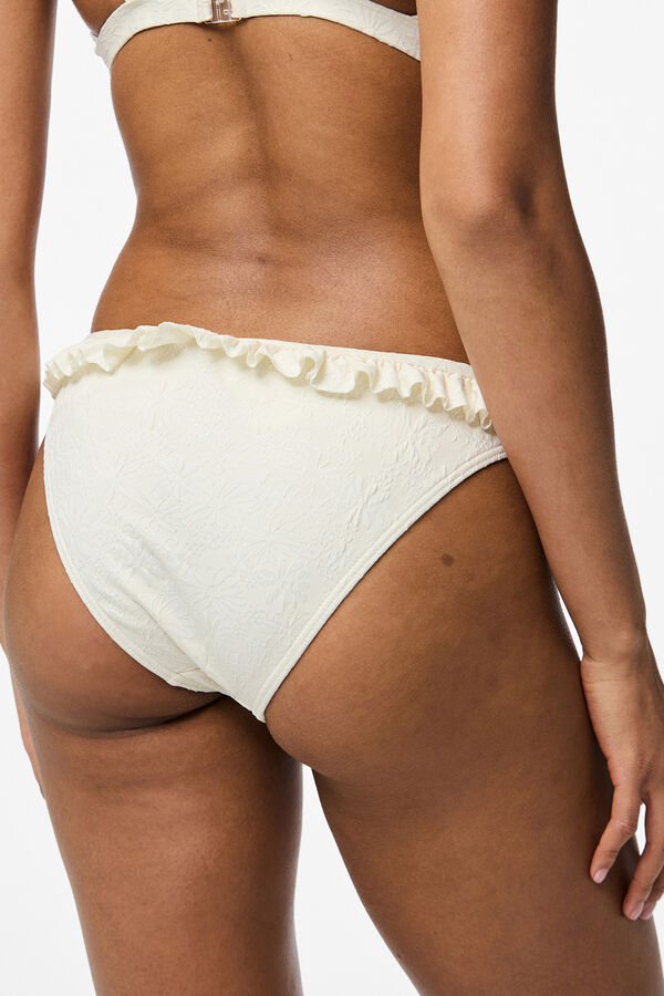 Pieces Braga de bikini rom&aacute;ntico blanco