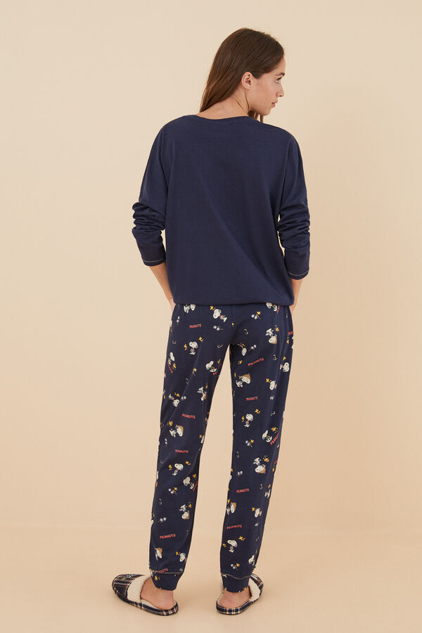 Women'secret Pijama 100% algod&oacute;n Snoopy 'Prince' azul