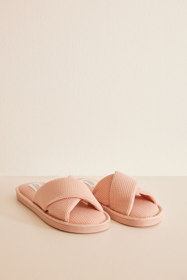 Mujer Pantuflas Toalla Mujer JOMIX Zapatillas Casa Abiertas