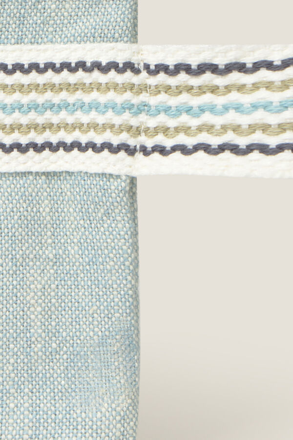 Textura Bolsa de praia com estampa marinha azul